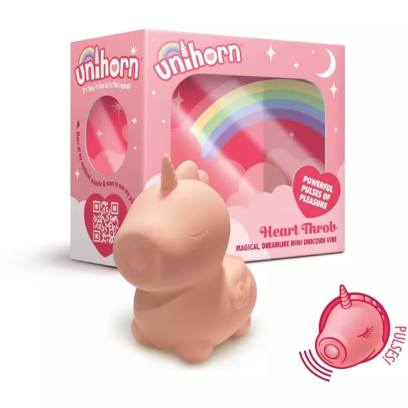 Unihorn Heart Throb - Wiederaufladbares Einhorn-Klitorisstimulator (pink)