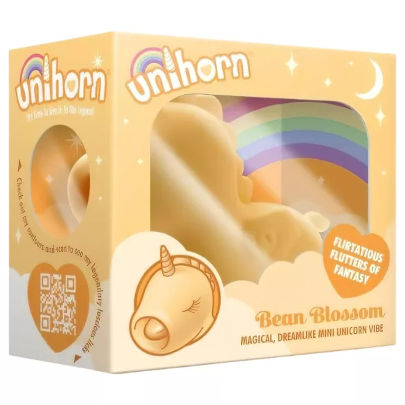 Unihorn Bean Blossom - Akku-Einhorn-Klitorisstimulator (gelb)