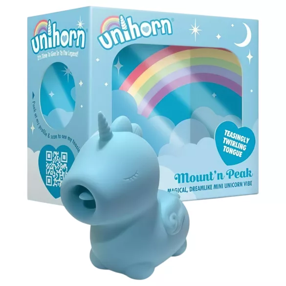 Unihorn Mount'n Peak - Akku Einhorn Klitoris-Stimulator (blau)