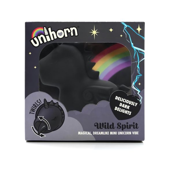 Unihorn Wild Spirit - Wiederaufladbarer Einhorn-Klitoris-Stimulator (schwarz)