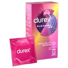 Durex Pleasure Me - gerippt-gepunktetes Kondom (12 Stk)