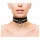 Rouge - echter Lederhalsband (schwarz)
