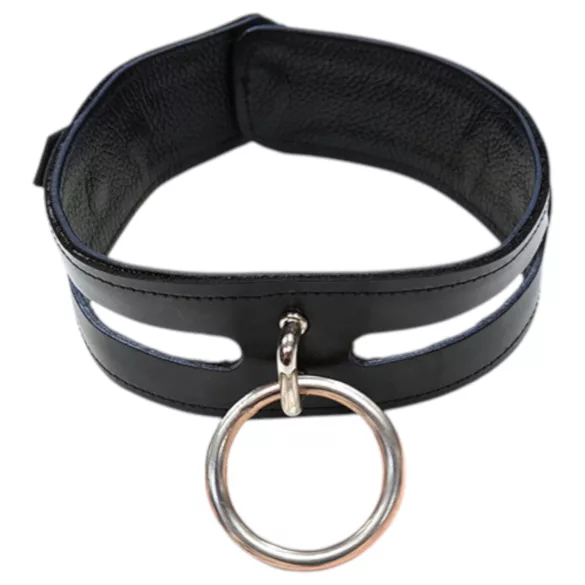 Rouge - echter Lederhalsband (schwarz)