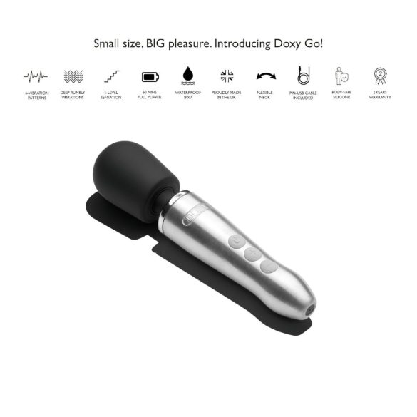 Doxy Go - Massage-Vibrator (Silber)