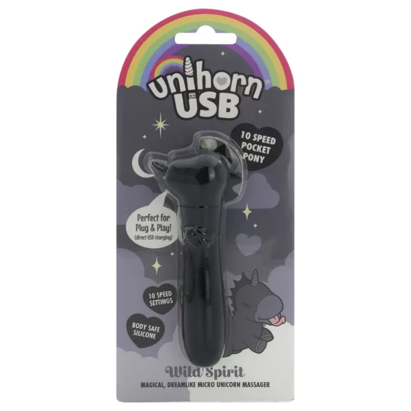 Unihorn Wild Spirit - Akku-Minivibrator (schwarz)