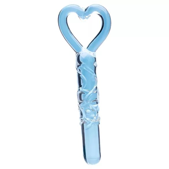 Clarity - Glas Dildo mit Herzgriff (transparent)