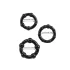 Lonely Stay Hard - Penisring Set - Schwarz (3-teilig)