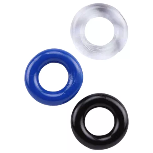Lonely Stay Hard - Penisring-Set - Farbige (3-teilig)