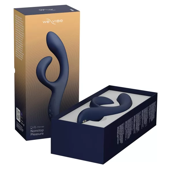 We-Vibe Nova 2 - App-gesteuerter flexibler Vibrator mit Klitorisstimulator (blau)