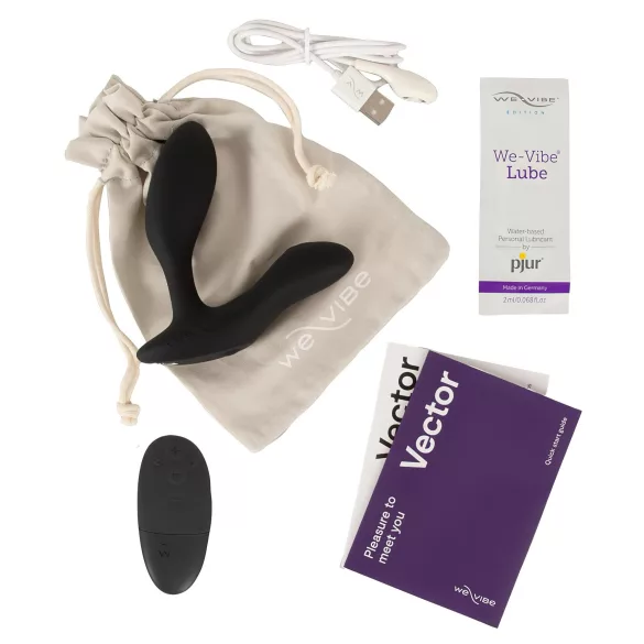 We-Vibe Vector+ - App-gesteuerter Analvibrator (schwarz)