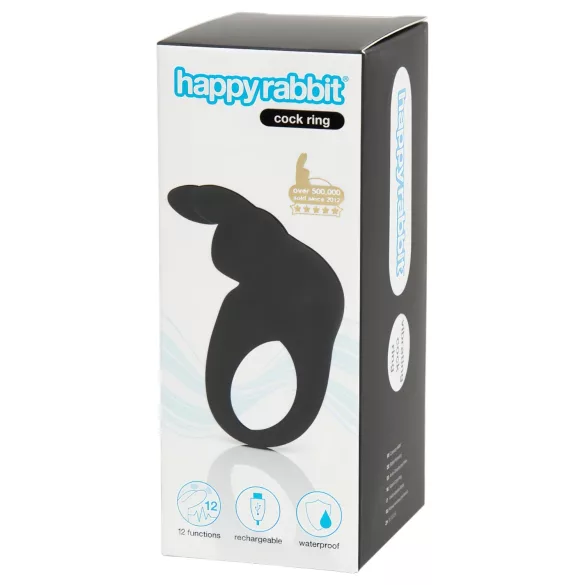 Happyrabbit Cock - Akku-Vibrations-Penisring (schwarz)