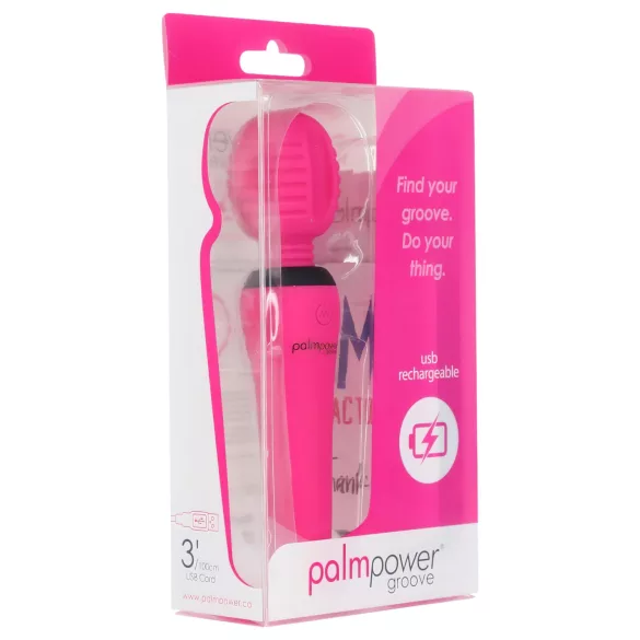PalmPower groove - wiederaufladbarer Massagestab (pink)