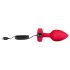 b-vibe heart - Wiederaufladbarer Analvibrator mit Fernbedienung (rot)