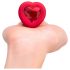b-vibe heart - Wiederaufladbarer Analvibrator mit Fernbedienung (rot)