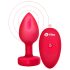 b-vibe heart - Wiederaufladbarer Analvibrator mit Fernbedienung (rot)