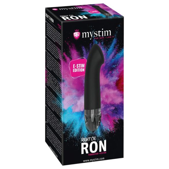 mystim Right on Ron E-Stim - Elektro G-Punkt Vibrator (schwarz)