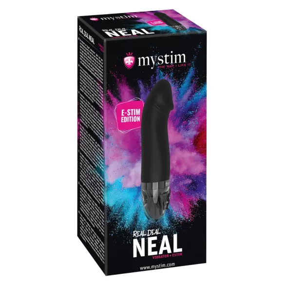 mystim Real Deal Neal E-Stim - Akku Elektro-Vibrator (Schwarz)