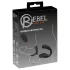 Rebell - Prostata-Vibrator mit Penis- und Hodenring (schwarz)
