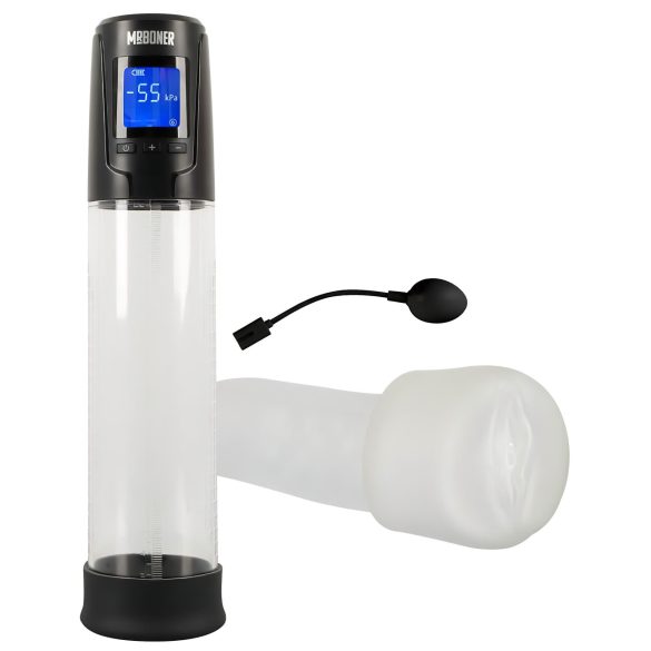 Mister Boner - Akku-Penis-Pumpe, schwarz-transparent