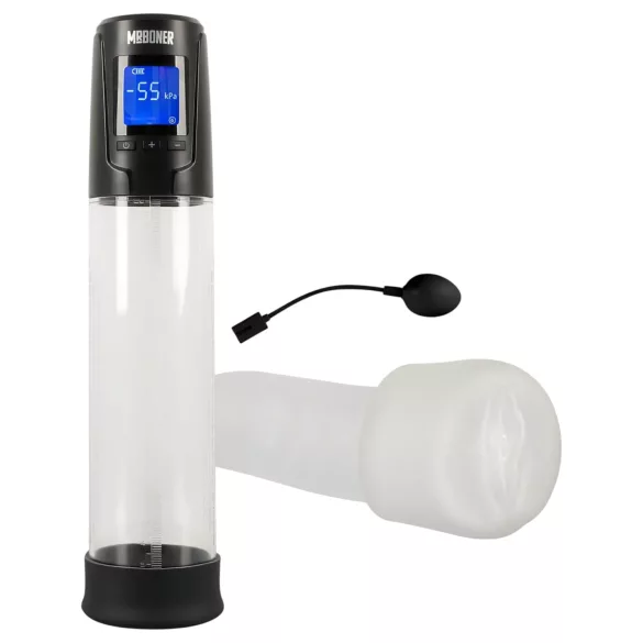 Mister Boner - Akku-betriebene, automatische Penispumpe (schwarz-transparent)