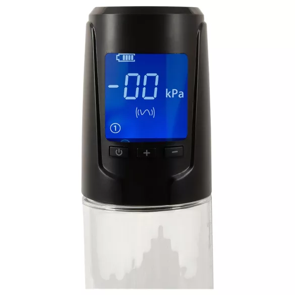 Mister Boner - Akku-betriebene, automatische Penispumpe (schwarz-transparent)