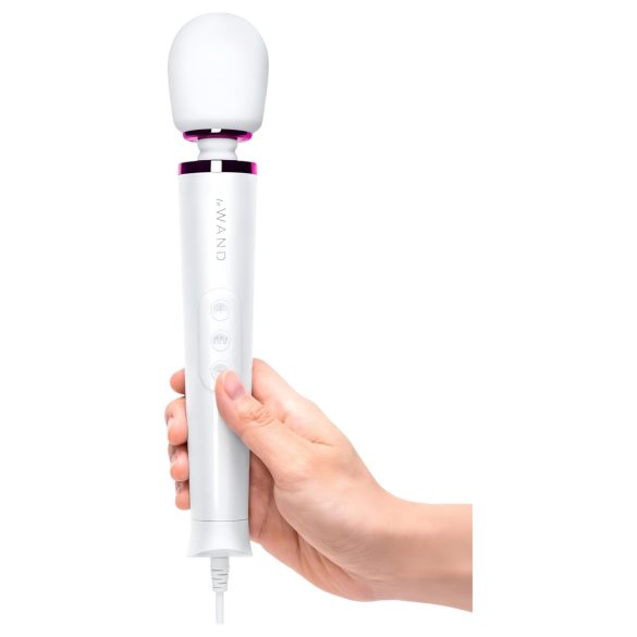 Le Wand Petite Plug-In - Netzbetriebener Massagestab Vibrator (Weiß)