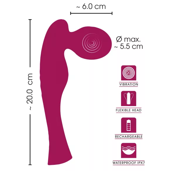 SMILE Special Stab - Wiederaufladbarer Massagestab (Pink)