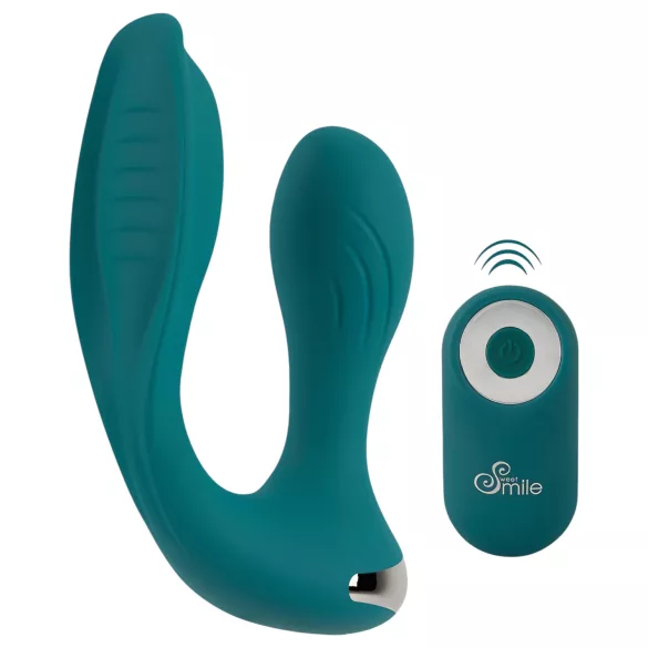 Freihand-Vergnügen - aufsetzbarer Vibrator (türkis)