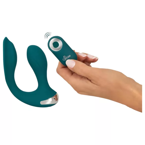 Freihand-Vergnügen - aufsetzbarer Vibrator (türkis)