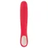 Smile Thumping Rabbit - Roter Akkuvibrator mit 3 Motoren