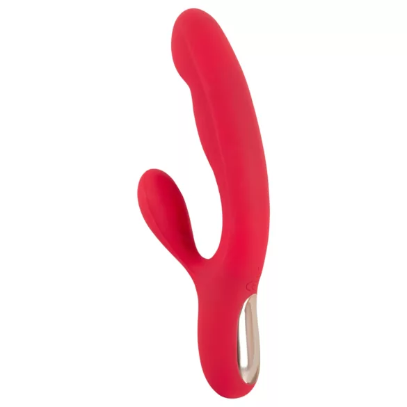 Smile Thumping Rabbit - Roter Akkuvibrator mit 3 Motoren