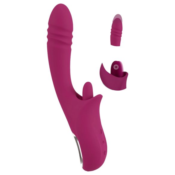 Javida Leck-Vibrationsgerät & Stoßfunktion - Zungenvibrator (Lila)