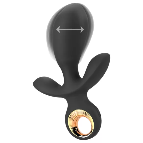 Eternal - Aufblasbarer Dreifach-Vibrator (schwarz)