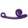 Snail Vibe Kurve - 2in1 Klitoris-Vibrator (Lila)