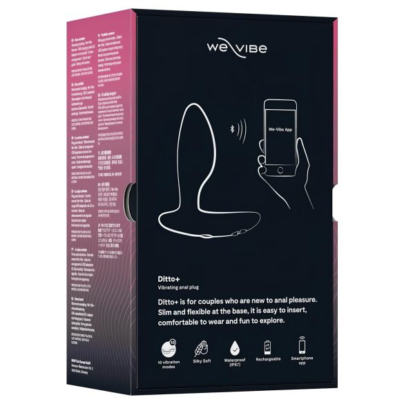 We-Vibe Ditto+ - Smarter, wiederaufladbarer Analvibrator (Schwarz)