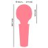 You2Toys Mini Wand - Wiederaufladbarer Massagestab-Vibrator (Pink)
