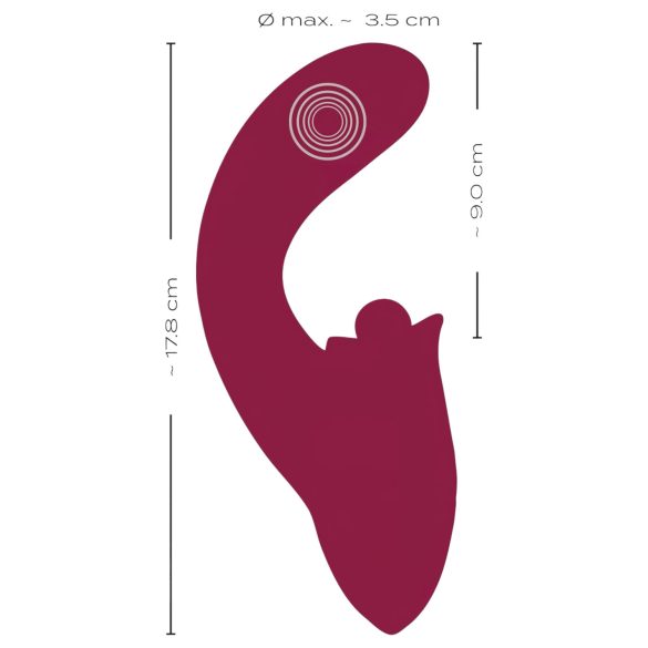 Javida - 3in1 Zungenvibrator (rot)