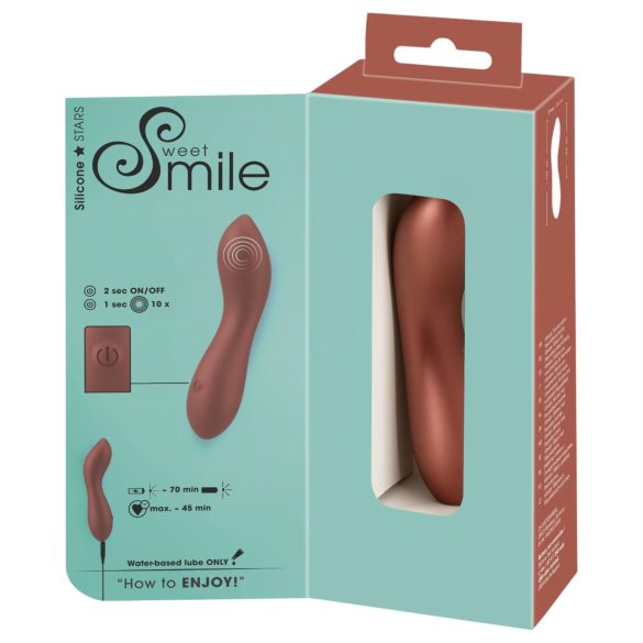 Smile - flexibler Mini-G-Punkt-Vibrator (bronze)