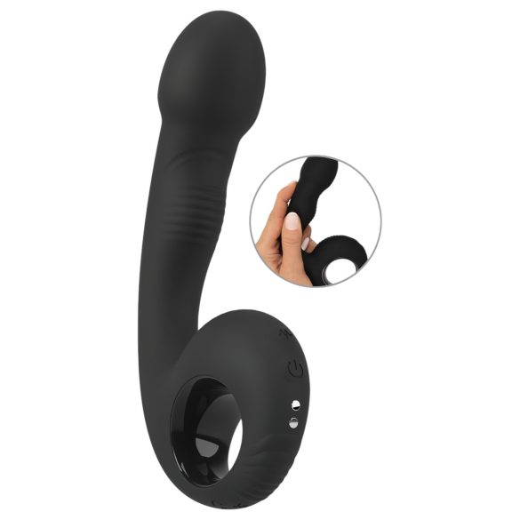 Black Velvet - G- und P-Punkt Vibrator (schwarz)