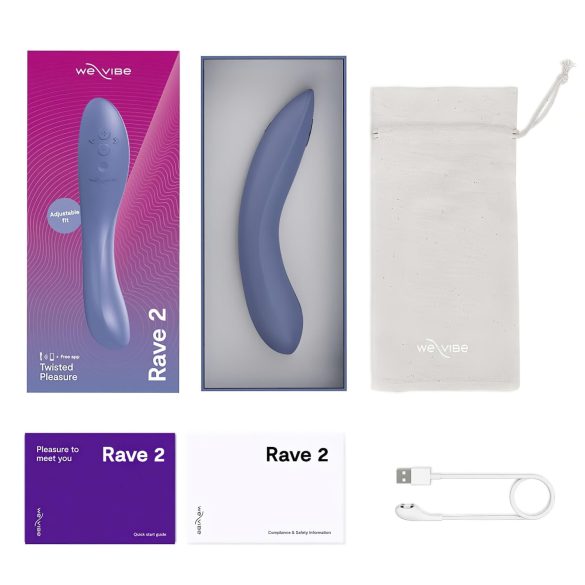 We-Vibe Rave 2 - intelligenter Akku-G-Punkt-Vibrator (blau)