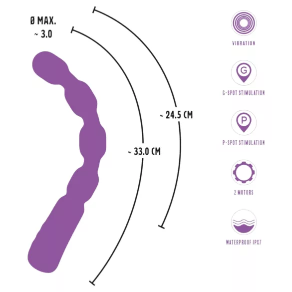 You2Toys - Perlen-G- und P-Punkt Vibrator (Lila)