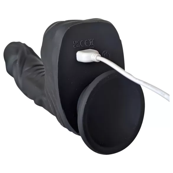 Naked Addiction - Realistischer Stoß-Vibrator (schwarz)