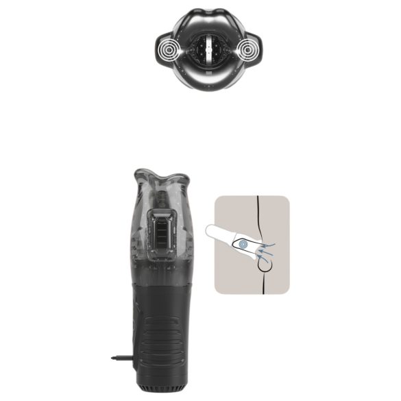 Stroker - Saugende, vibrierende Masturbator (Grau)