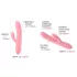 Svakom Mora Neo - App-gesteuerter Vibrator mit Perlen und Klitorisschaft (Pink)
