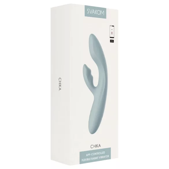 Svakom Chika - App-gesteuerter Vibrator mit Klitoris-Arm (grau)