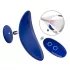 Smile - tragbarer, extra dünner Slip-Vibrator mit Fernbedienung (blau)