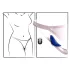 Smile - tragbarer, extra dünner Slip-Vibrator mit Fernbedienung (blau)