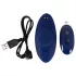 Smile - tragbarer, extra dünner Slip-Vibrator mit Fernbedienung (blau)