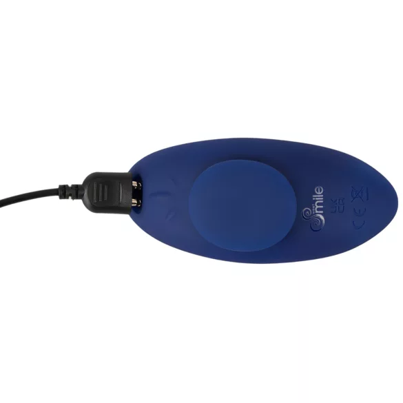 Smile - tragbarer, extra dünner Slip-Vibrator mit Fernbedienung (blau)