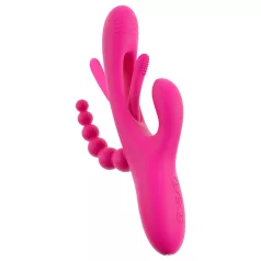 SMILE - Dreifach-Arms Vibrator mit Klitorisstimulator (pink)